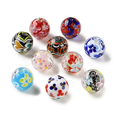 Handmade Lampwork Beads LAMP-F047-06-1