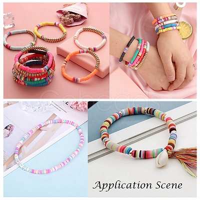 Handmade Polymer Clay Beads X1-CLAY-XCP0001-07B-1