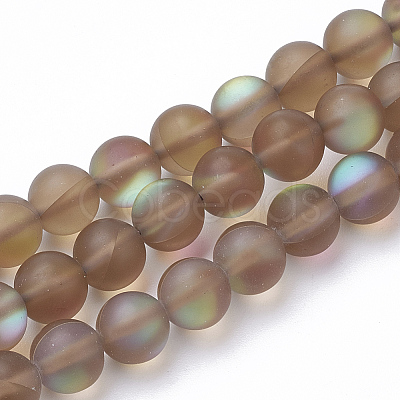 Synthetic Moonstone Beads Strands G-S283-05-10mm-1