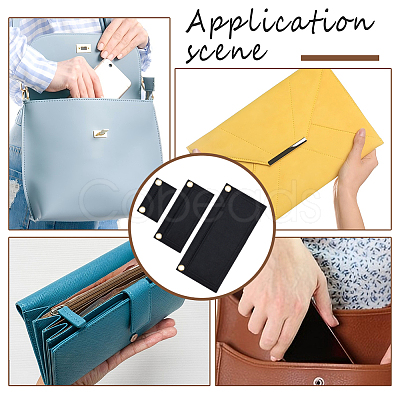 4Pcs Rectangle Felt Purse Organizer Insert FIND-DR0001-97A-1