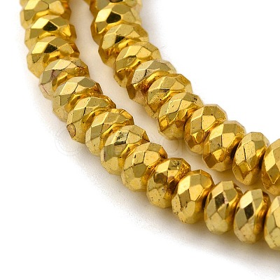 Electroplate Non-magnetic Synthetic Hematite Beads Strands G-L485-06D-G-1