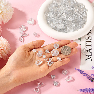 100G Transparent Acrylic Beads MACR-TA0002-02K-1