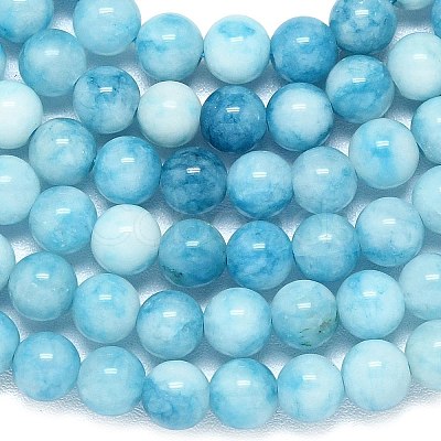 Natural Malaysia Jade Beads Strands G-B165-C09-6mm-1