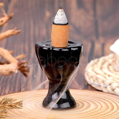 Cup Shape Ceramics Ornaments Backflow Incense Mini Incense Burner Decorative Gifts JX864A-1