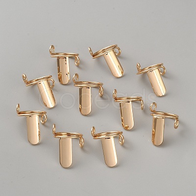 10Pcs Brass False Nail Rings FIND-WH0436-67G-1