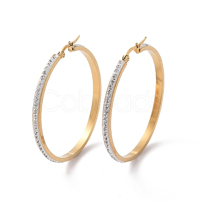 304 Stainless Steel Hoop Earrings EJEW-N0031-11G-01E-1