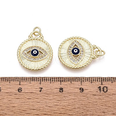 Brass Micro Pave Cubic Zirconia Pendants KK-N287-42G-03-1