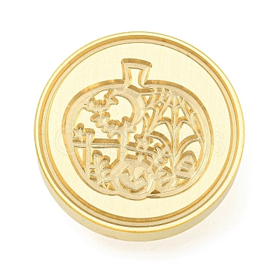 Halloween Series Wax Seal Brass Stamp Heads AJEW-M039-01Q-1