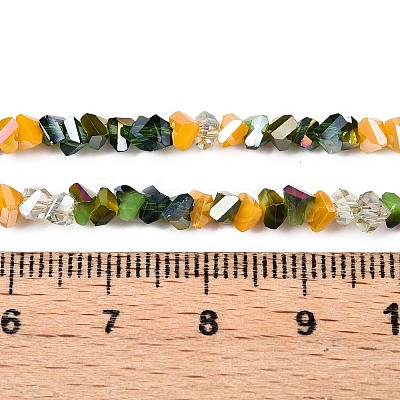 Electroplate Glass Beads Strands X-GLAA-T023-A17-04-1