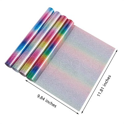 4Pcs Colorful Glitter Heat Transfer DIY-SZ0003-60-1