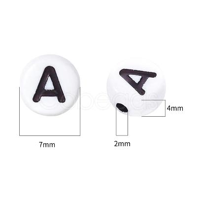 Craft White Acrylic Beads SACR-YW0001-08-1