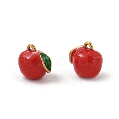304 Stainless Steel Enamel Charms STAS-P396-01B-G01-1