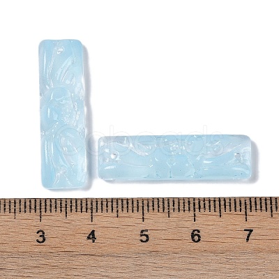 Baking Paint Glass Pendants GLAA-S202-16H-1
