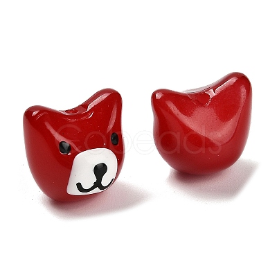Baking Paint Glass Beads LAMP-I028-02E-1