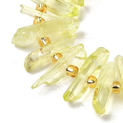 Natural Quartz Crystal Beads Strands G-F800-E12-1