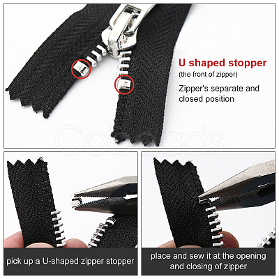 30Pcs Alloy Replacement Zipper Sliders FIND-BC0002-20-1