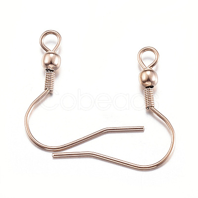 Ion Plating(IP) 304 Stainless Steel Earring Hooks LS-STAS-G170-06RG-1