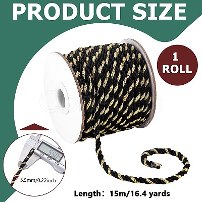15M 3-Ply Polyester Twisted Cord OCOR-WH0816-029C-1
