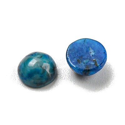Natural Blue Agate Dyed Cabochons G-H309-03-48-1