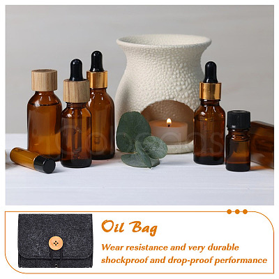 5Pcs Felt Jewelry Storage Bags with Button ABAG-BC0001-71A-1