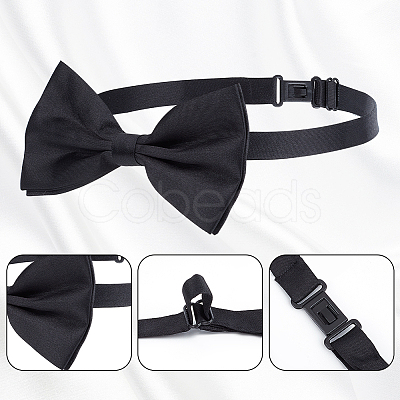 16Pcs 2 Colors Adjustable Polyester Bow Ties AJEW-GA0006-74-1
