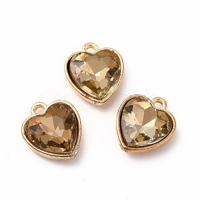 Faceted Glass Rhinestone Pendants GLAA-I051-B02-1