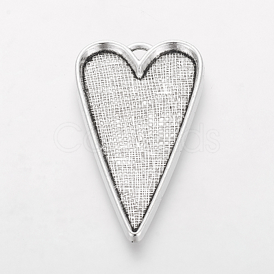 Tibetan Style Alloy Big Pendant Cabochon Settings LS-LF11251Y-1