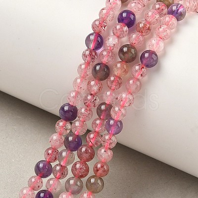 Natural Auralite Beads Strands G-Z139-A01-4mm-1