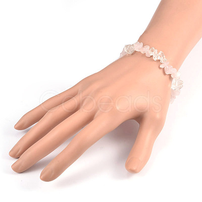 Chips Gemstone Beaded Stretch Bracelets BJEW-JB01825-01-1