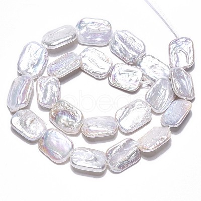 Natural Baroque Pearl Keshi Pearl Beads Strands PEAR-S020-D07-01-1