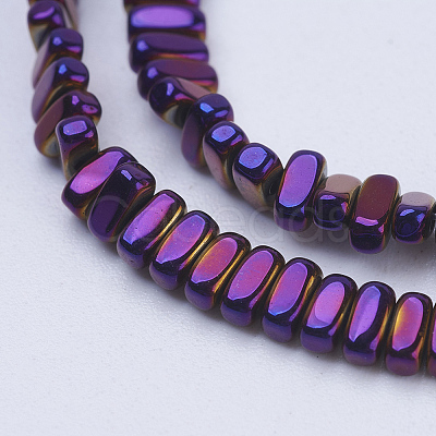 Electroplate Non-magnetic Synthetic Hematite Beads Strands G-J382-2x4x2mm-A05-1
