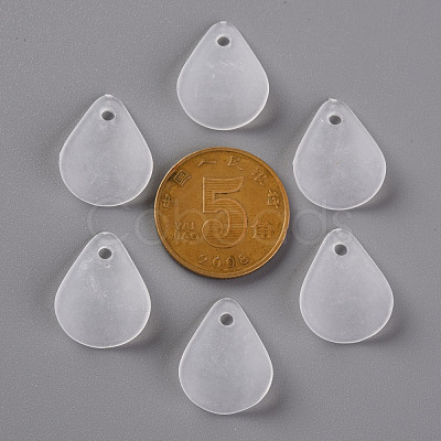 Transparent Frosted Acrylic Pendants MACR-S371-09A-701-1