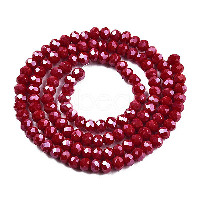Electroplate Glass Beads Strands EGLA-A034-P2mm-A22-1