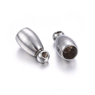 Tarnish Resistant 304 Stainless Steel Cord Ends STAS-O107-12P-1