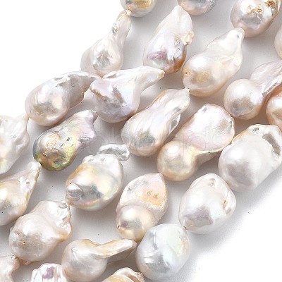 Natural Nucleated Pearl Beads Strands PEAR-B004-15A-01A-1