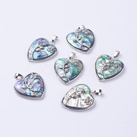 Shell Pendants SSHEL-P012-04P-1