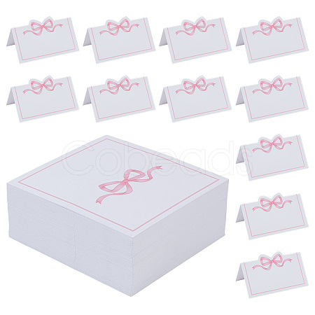 180Pcs Bowknot Paper Place Cards CDIS-UN0001-01-1