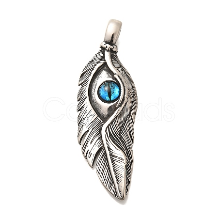 Eye Theme 304 Stainless Steel Pendants STAS-R140-06AS-01-1