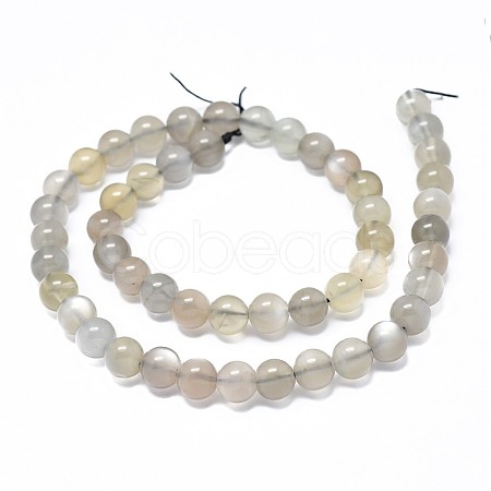 Natural Grey Moonstone Beads Strands G-F632-24-04-1