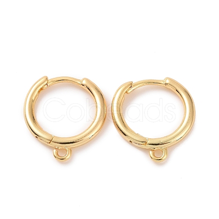 Brass Huggie Hoop Earrings Finding LS-KK-D063-05G-1