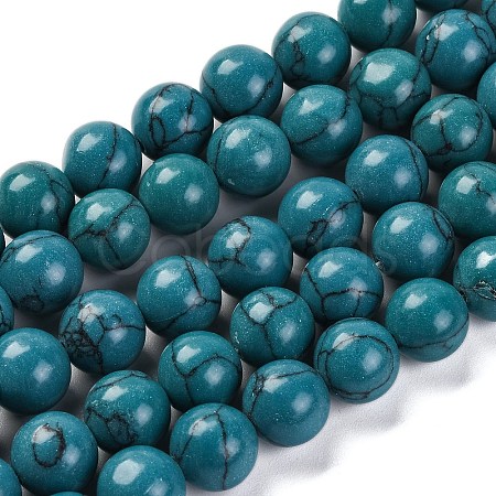 Synthetic Turquoise Beads Strands G-L605-G01-03A-1