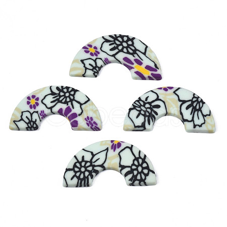 Handmade Polymer Clay Cabochons CLAY-N010-044-1