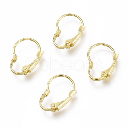 Brass Leverback Earring Findings X-KK-Z007-26G-1