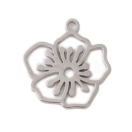 Non-Tarnish 304 Stainless Steel Pendants STAS-S139-06P-12-1