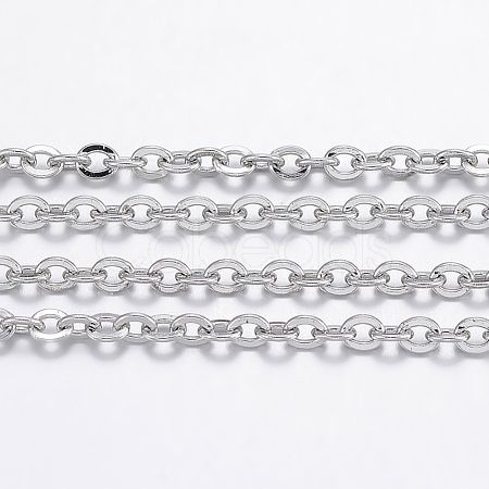 Tarnish Resistant 304 Stainless Steel Cable Chains CHS-H017-02P-20M-1