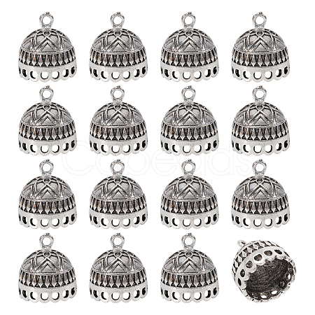 16Pcs Tibetan Style Zinc Alloy Pendant Bails FIND-CA0011-75C-1