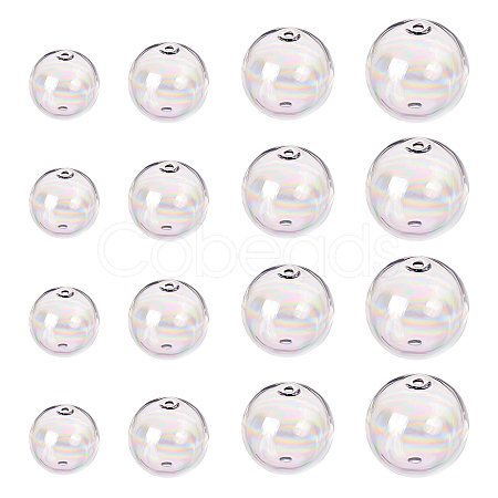 Round Mechanized Blown Glass Globe Beads BLOW-PH0001-11-1