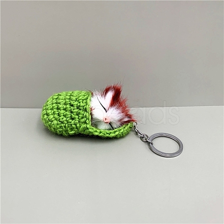 Cute Sleepy Cat Keychain PW-WG7B277-02-1