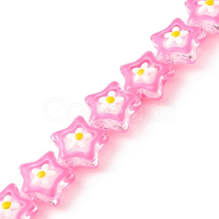 Transparent Glass Beads Strands LAMP-K037-07H-1
