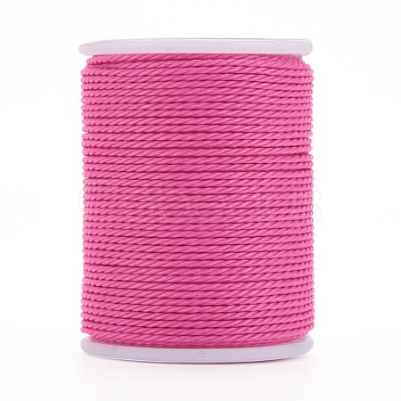 Round Waxed Polyester Cord X-YC-G006-01-1.0mm-19-1